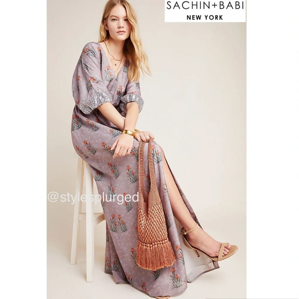 NWT ANTHRO Sachin & Babi Isolde Sequin Dress size 4 - Picture 2 of 11